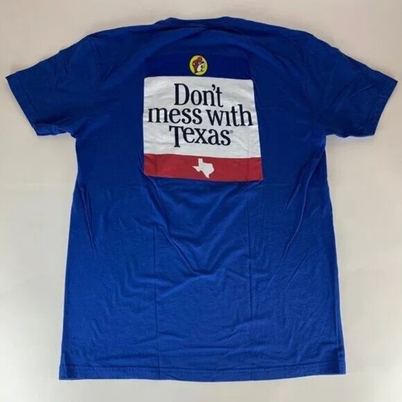 Lot of 2 Buc-ees Green Blue Short Sleeve Crewneck Shirts Mens Large - Picture 5 of 5